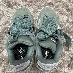 Adidas Classic Green and White Sneakers